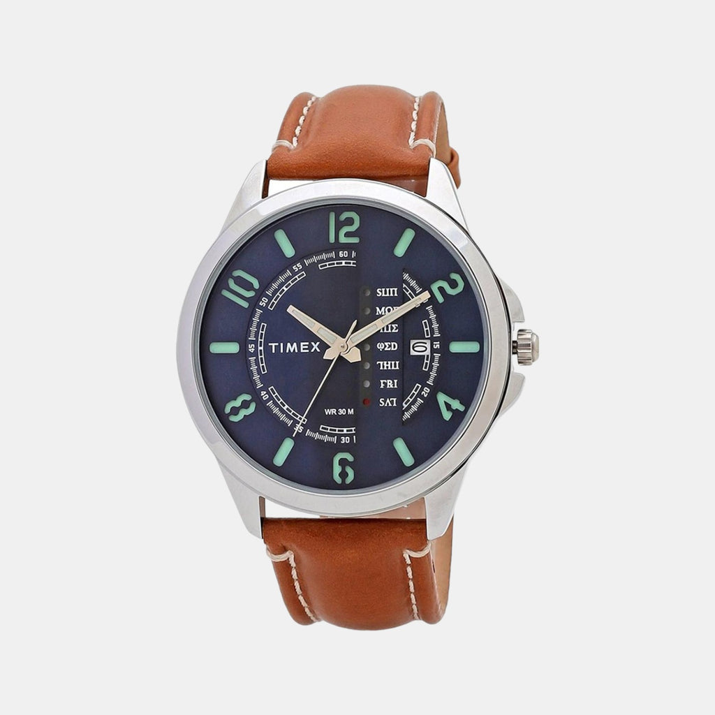 Timex Round Blue Analog watch