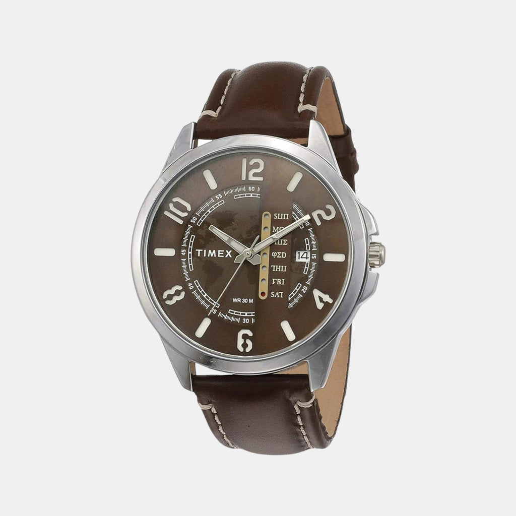 Timex Round Brown Analog watch