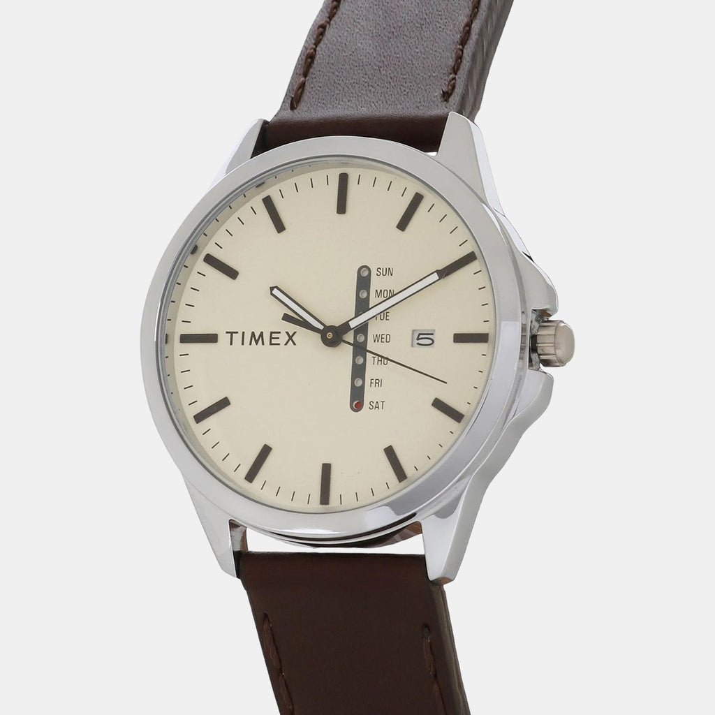 Timex Men Round White watch