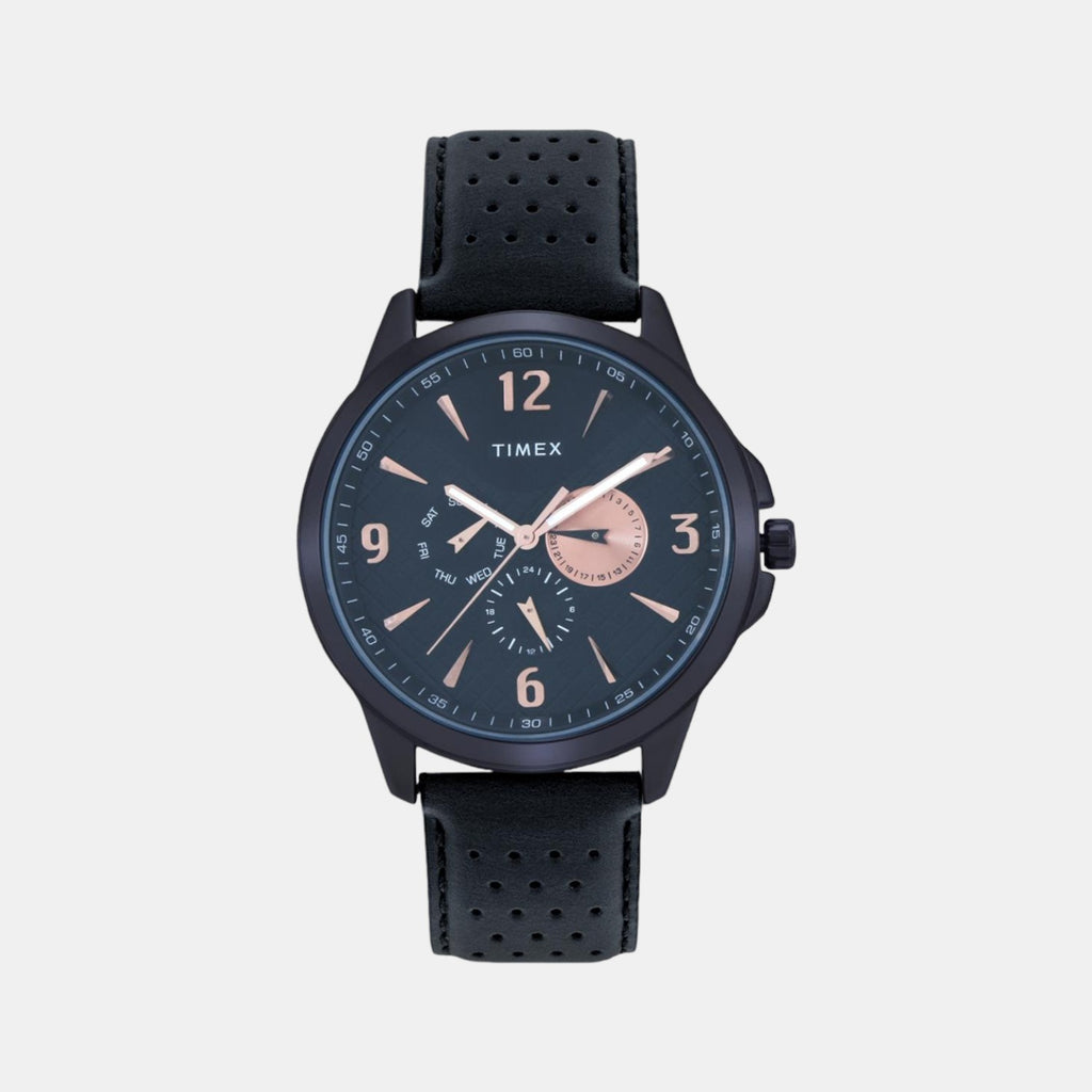 Timex Round Black Chronograph watch