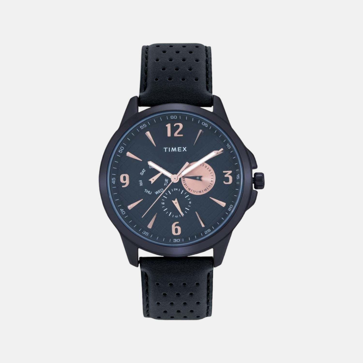 Timex Round Black Chronograph watch