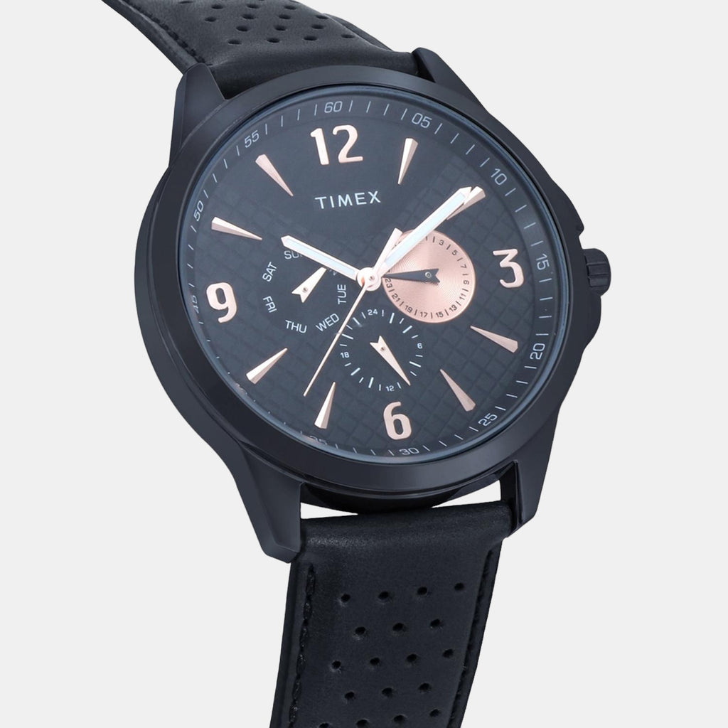 Timex Men Round Black watch