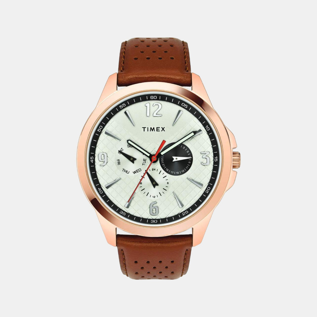 Timex Round Silver Chronograph watch