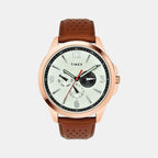 Timex Round Silver Chronograph watch