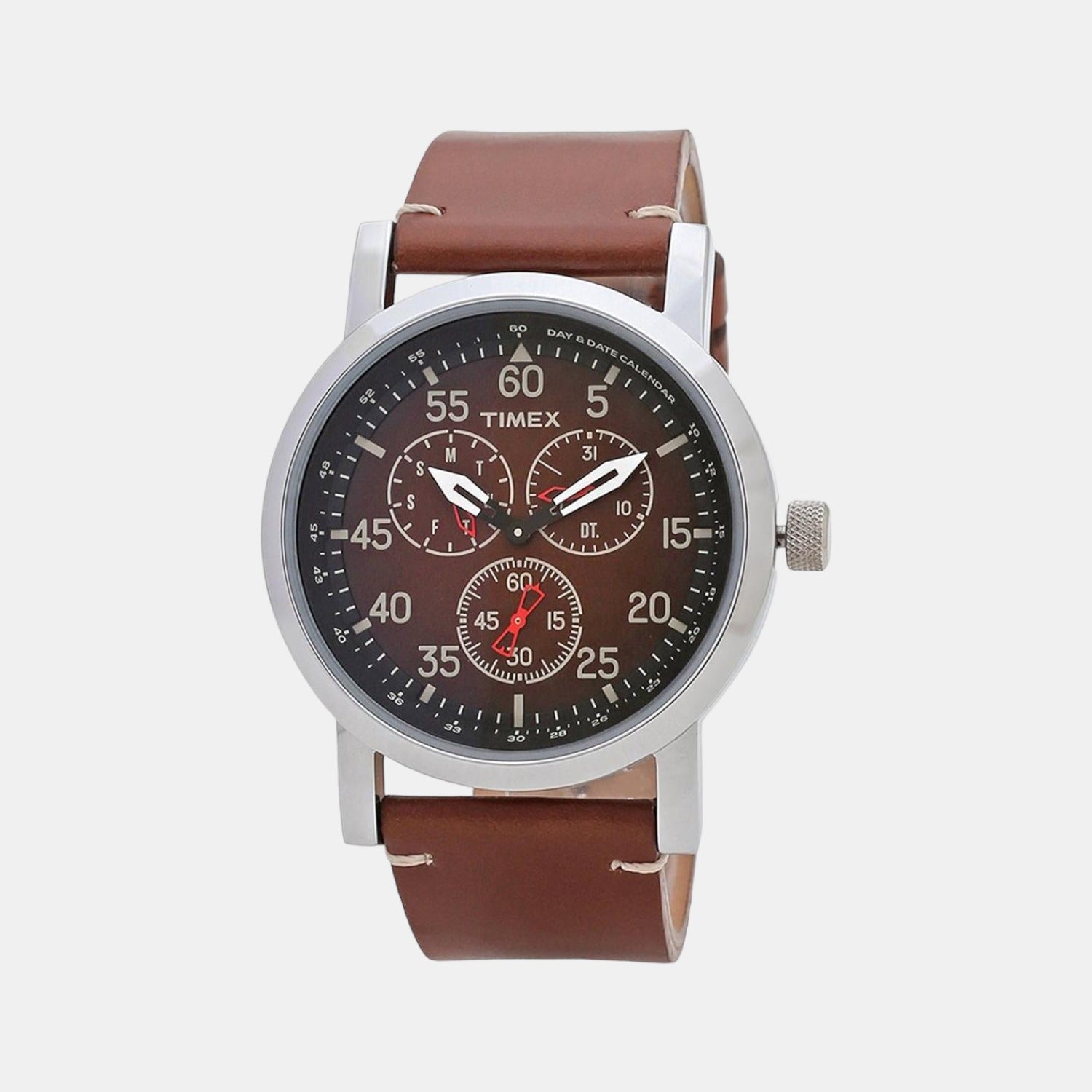 Timex Round Brown Chronograph watch
