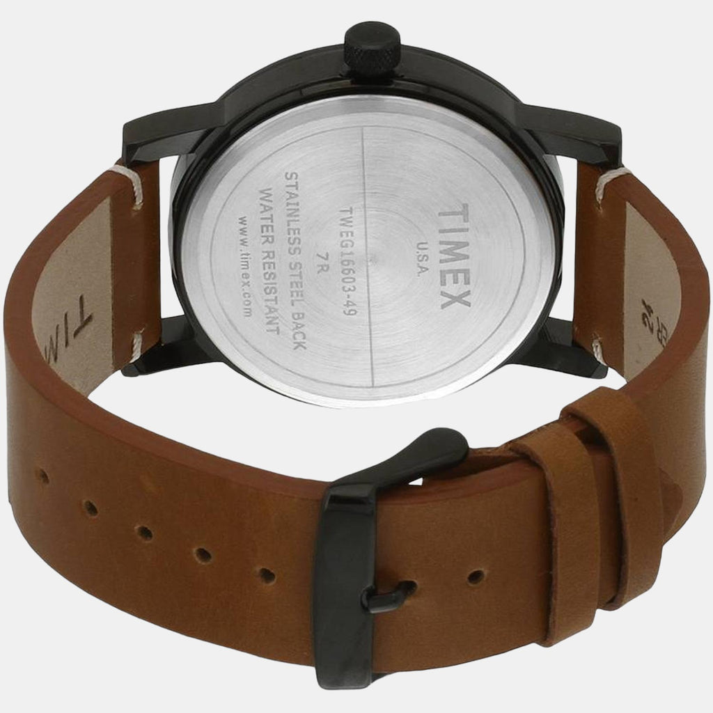 Timex Men Round Blue watch