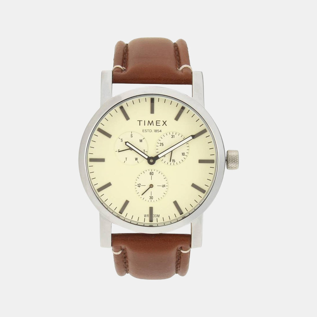 Timex Round Beige Analog watch