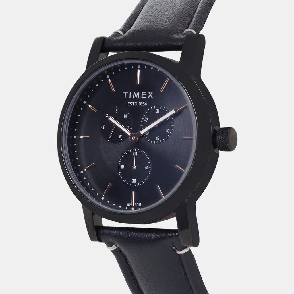 Timex Men Round Black watch
