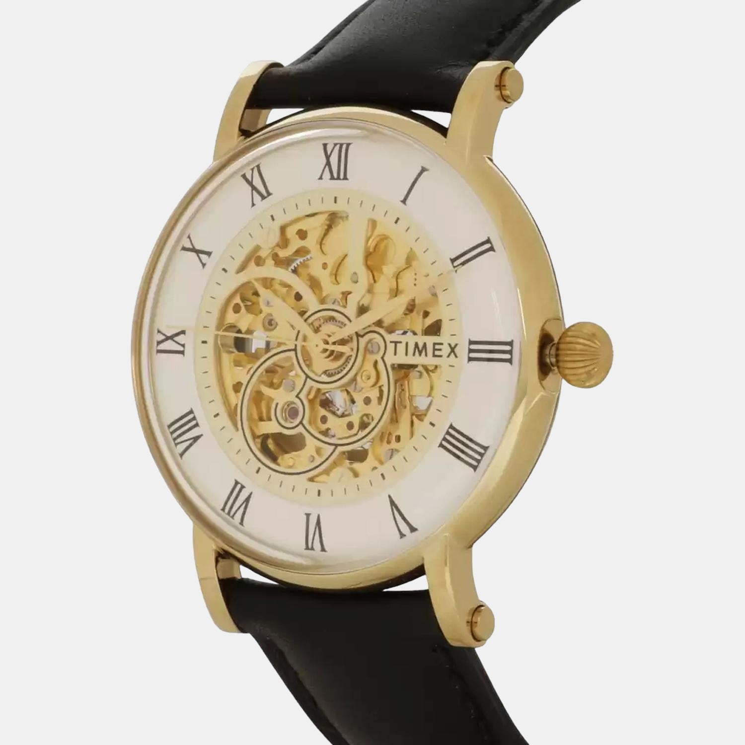 Timex Men Round Silver watch