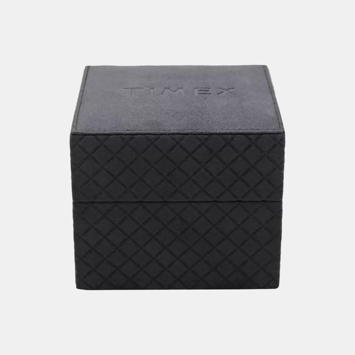 Timex Leather Silver watch