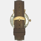 Timex Leather Silver watch