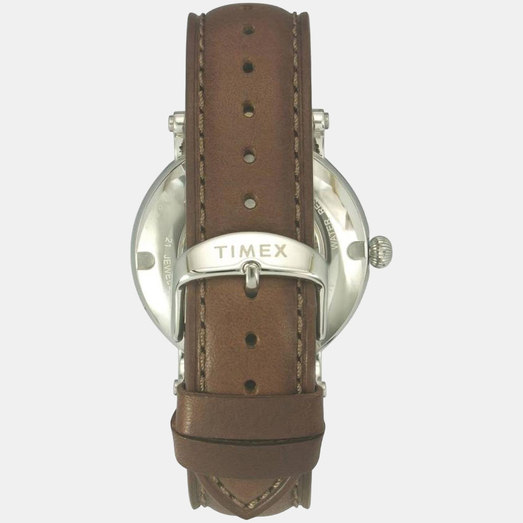 Timex Leather Green watch