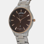 Timex Men Round Brown watch