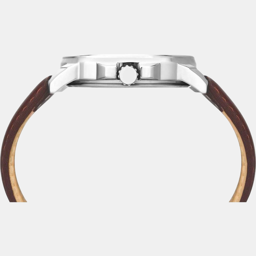 Timex Men Round Silver watch