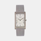 Timex Rectangular Silver Analog watch