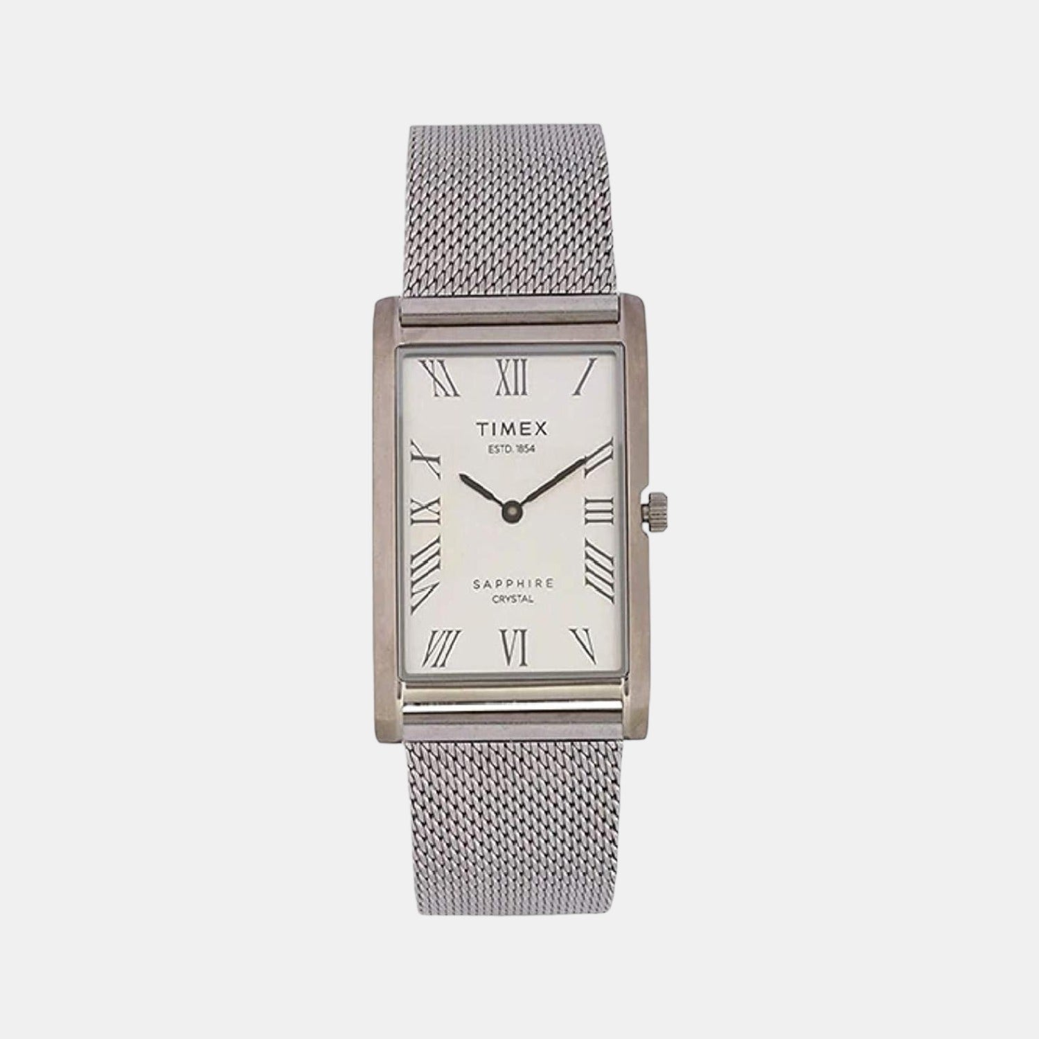 Timex Rectangular Silver Analog watch