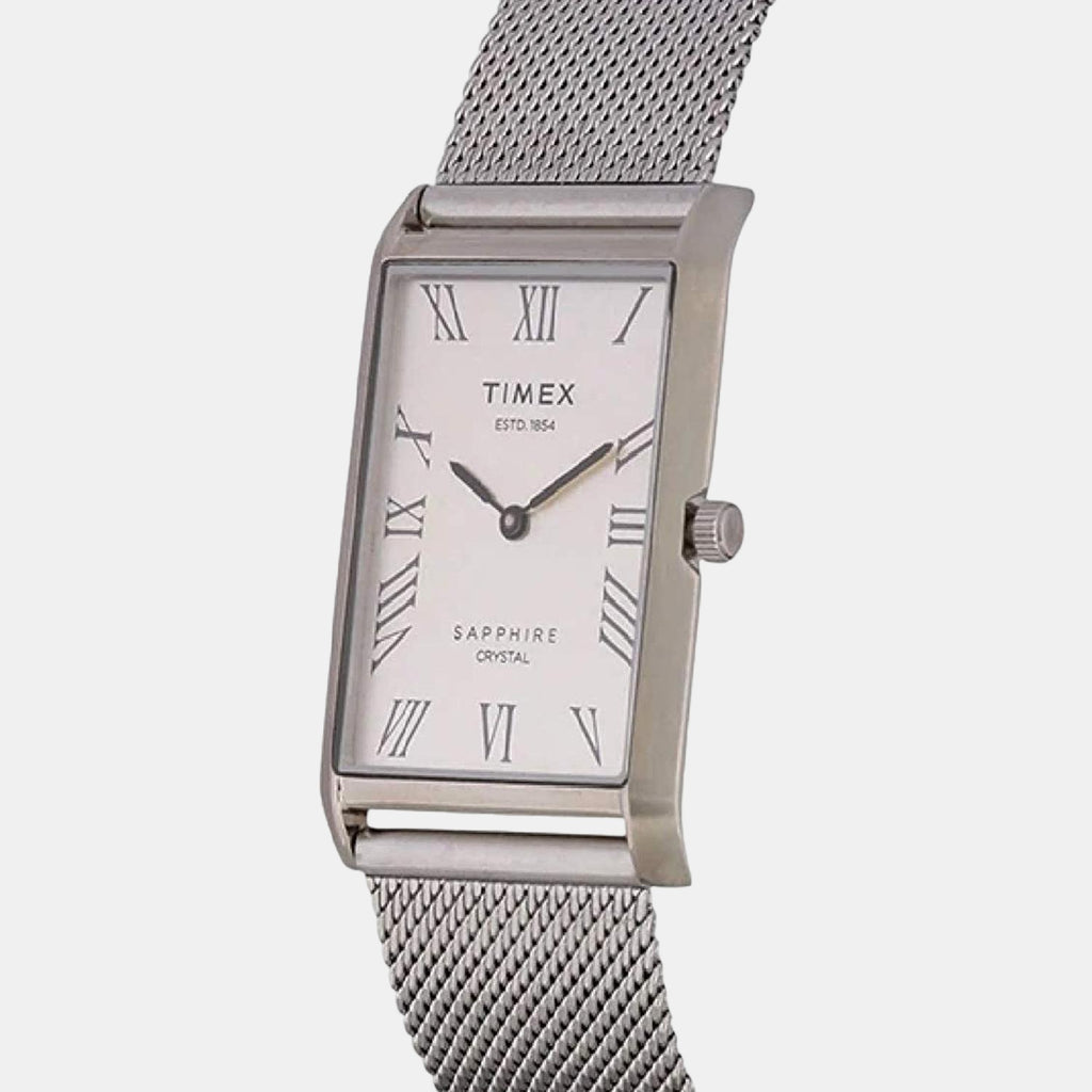 Timex Men Rectangular Silver watch