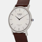 Timex Men Round Silver watch