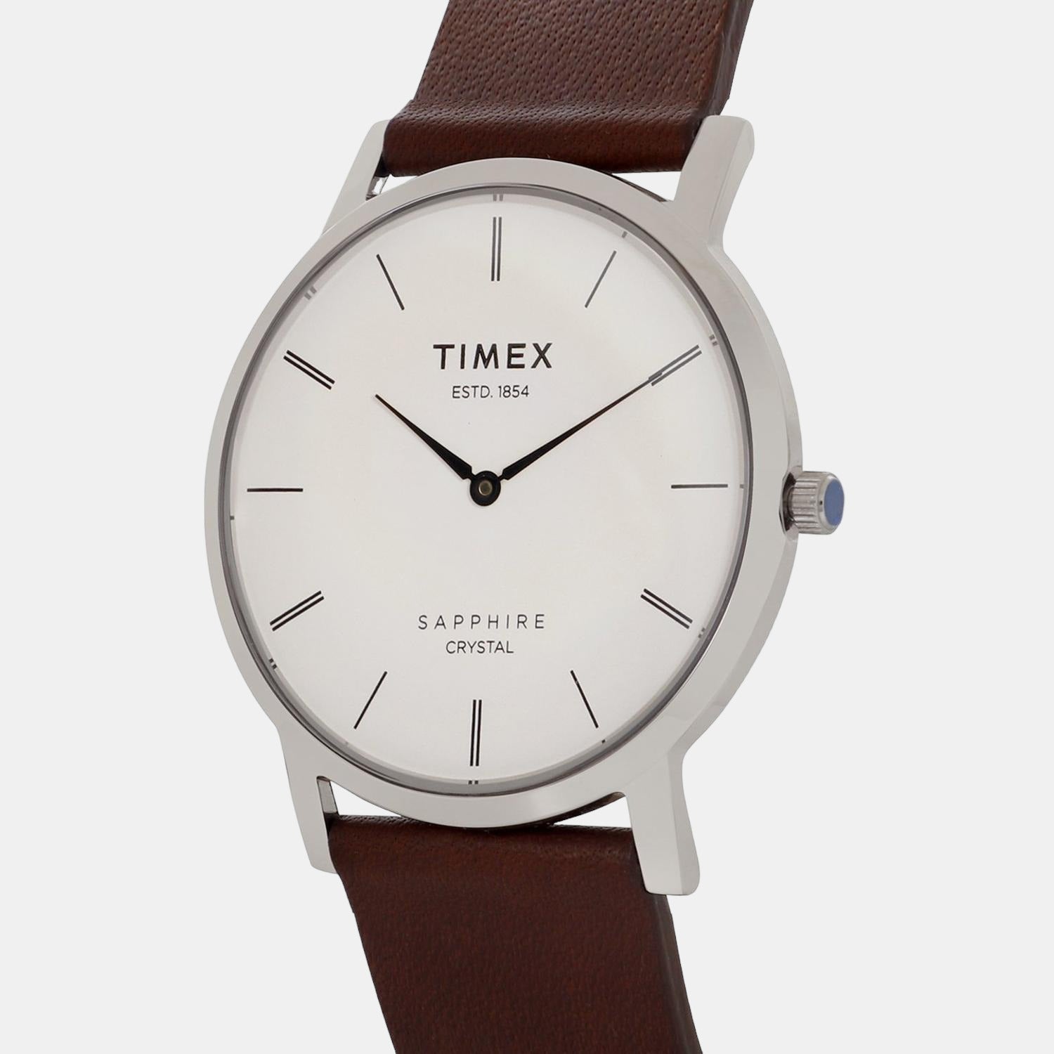Timex Men Round Silver watch