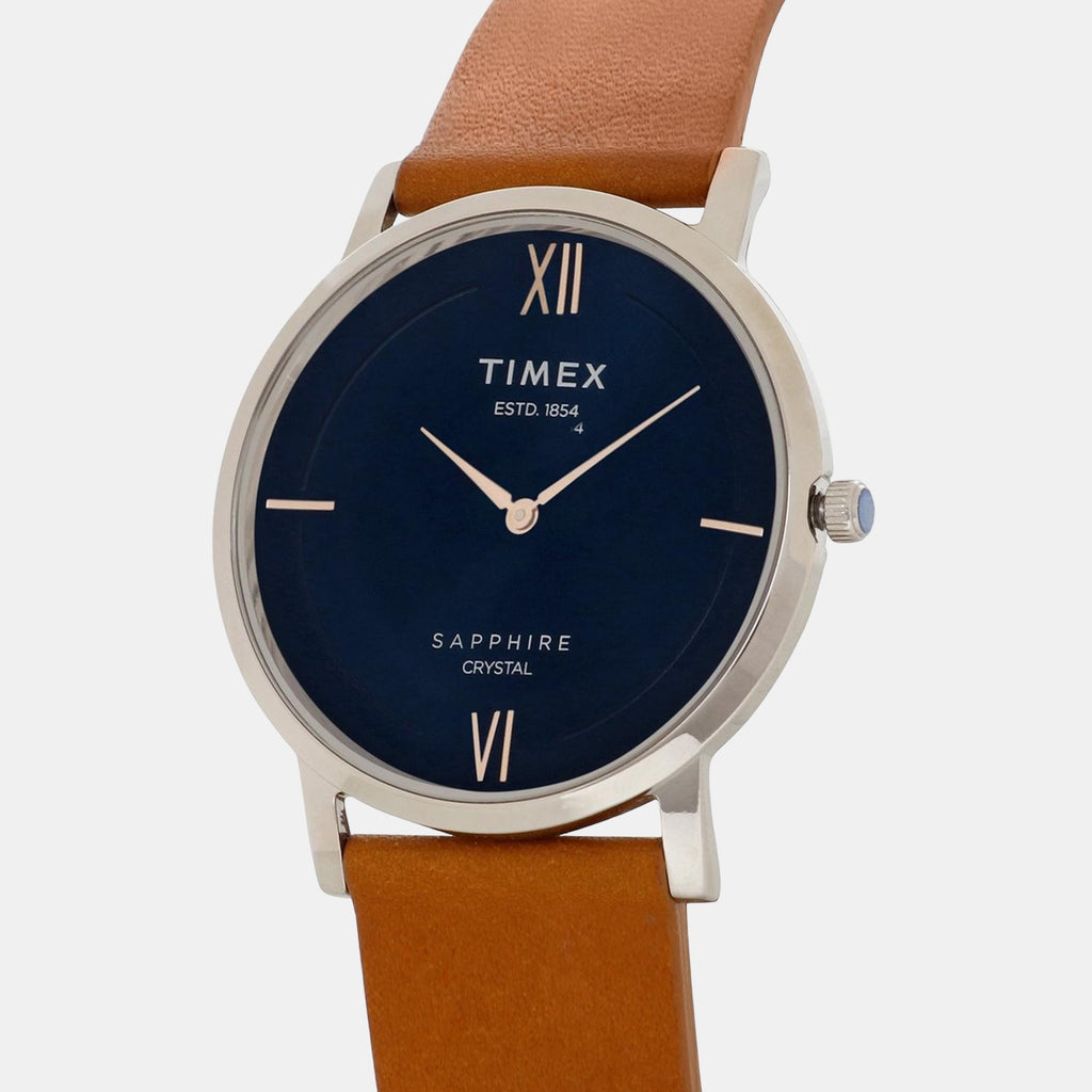 Timex Men Round Blue watch