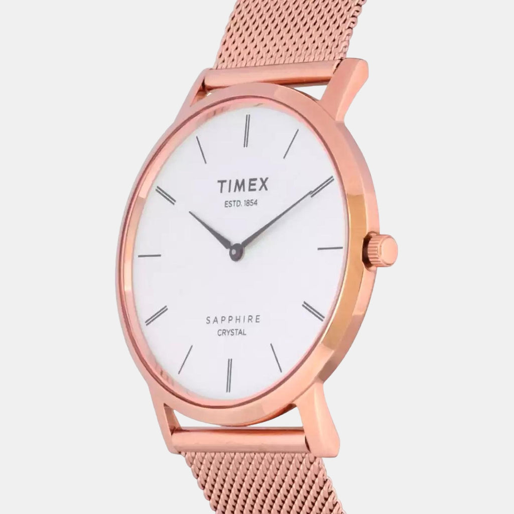 Timex Men Round White watch