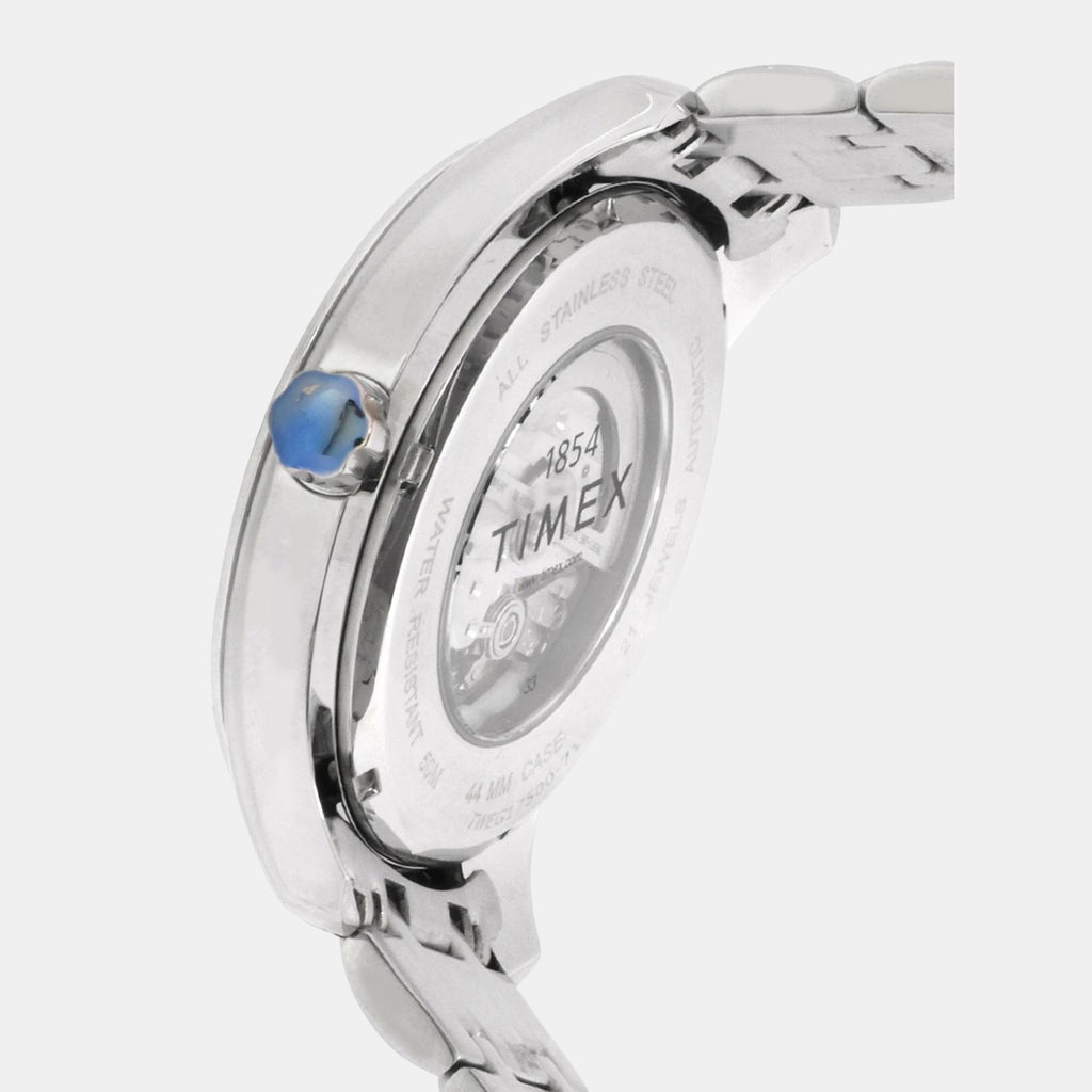 Timex Men Round Silver watch