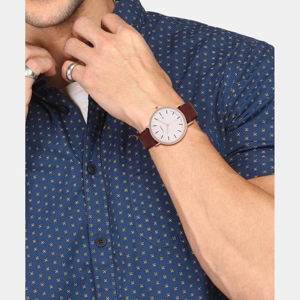 Timex Brass Round watch