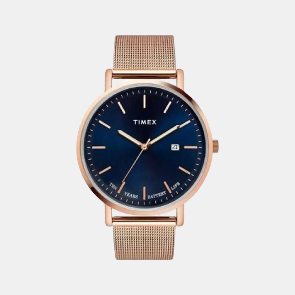 Timex Round Blue Analog watch