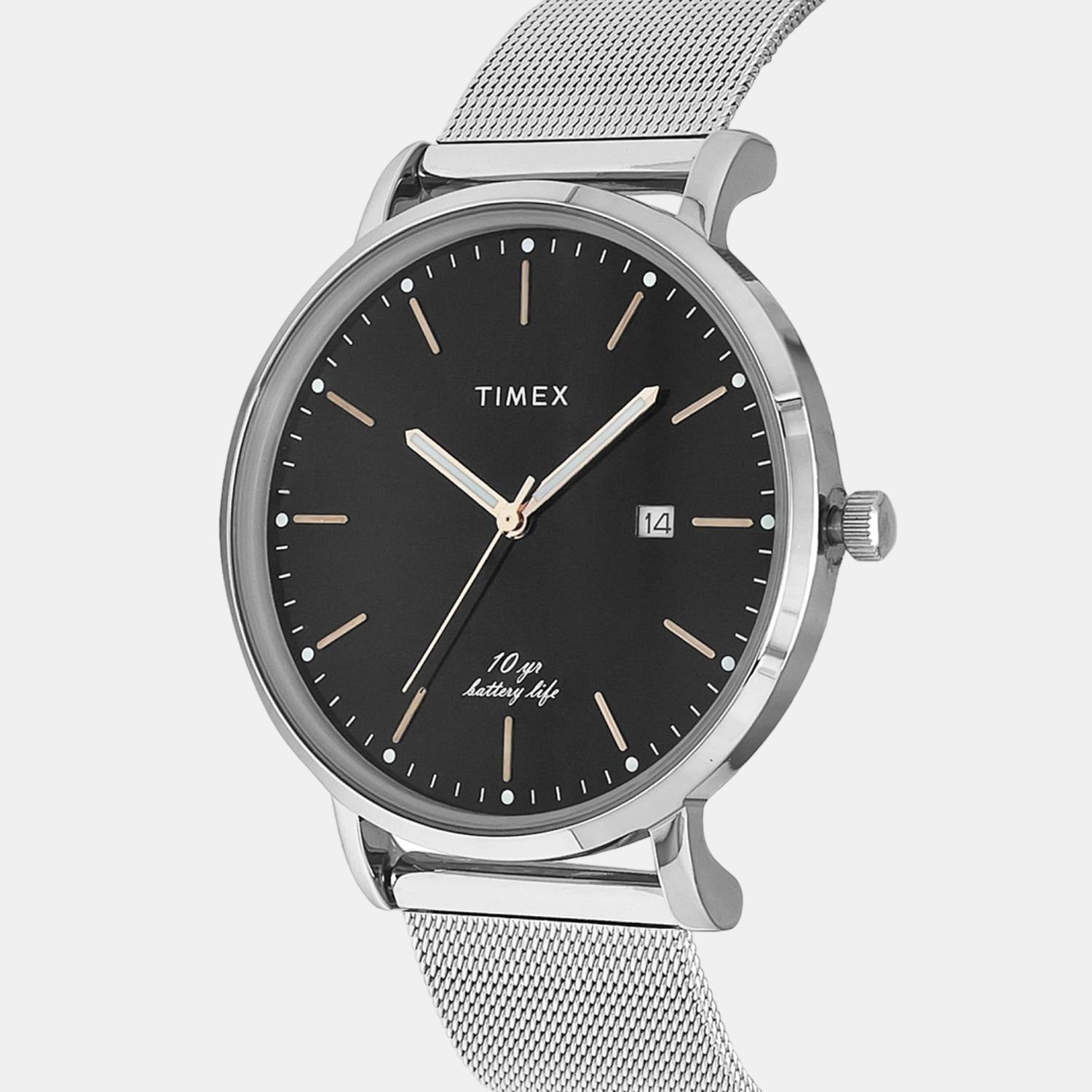 Timex Men Round Black watch