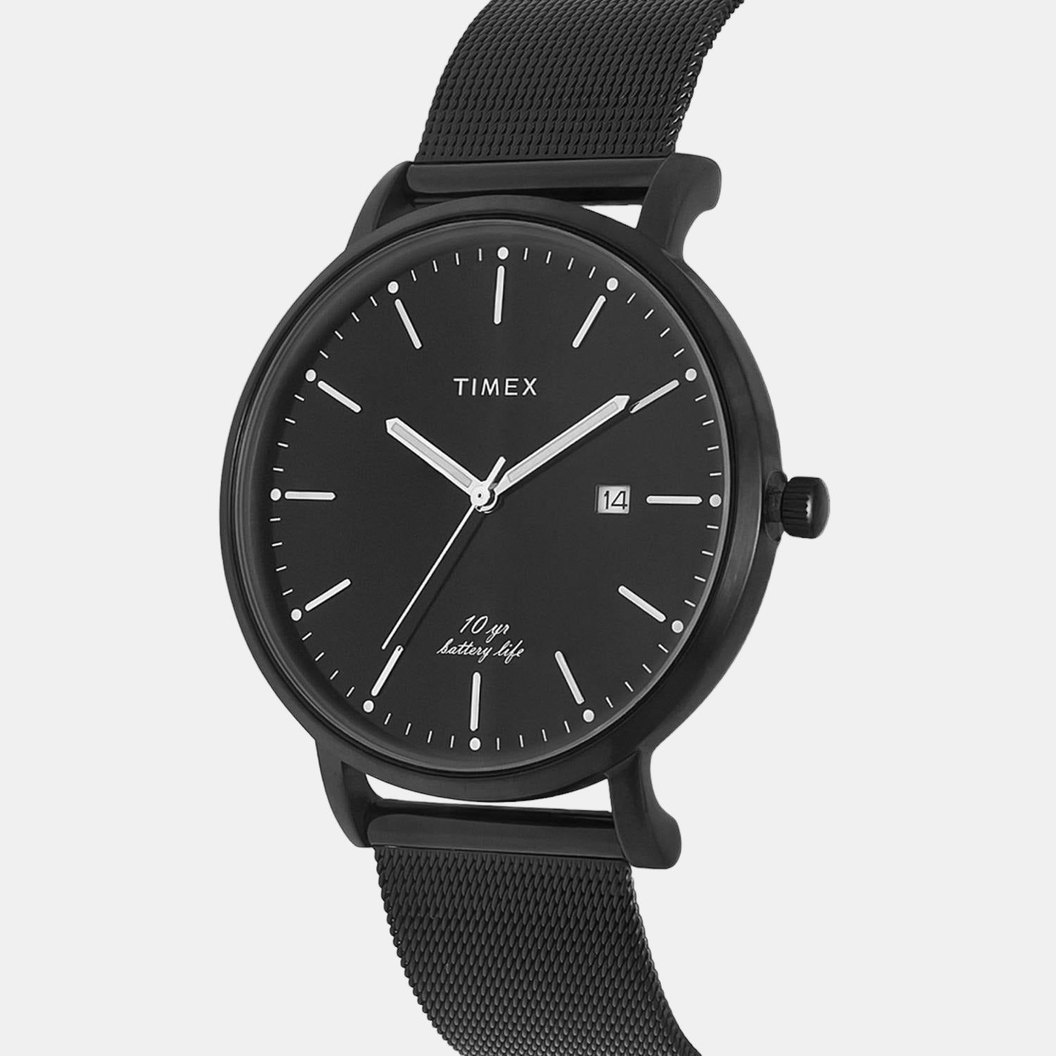 Timex Men Round Black watch