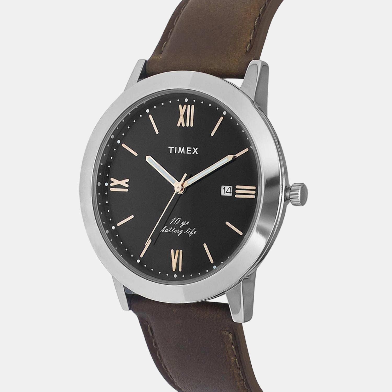 Timex Men Round Black watch