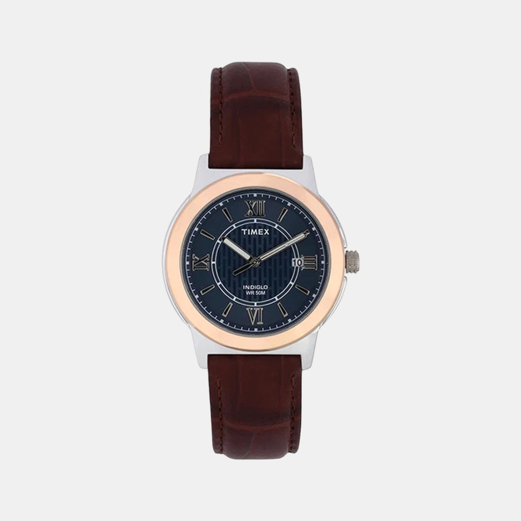 Timex Round Blue Analog watch