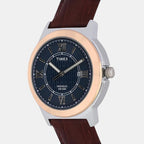 Timex Men Round Blue watch