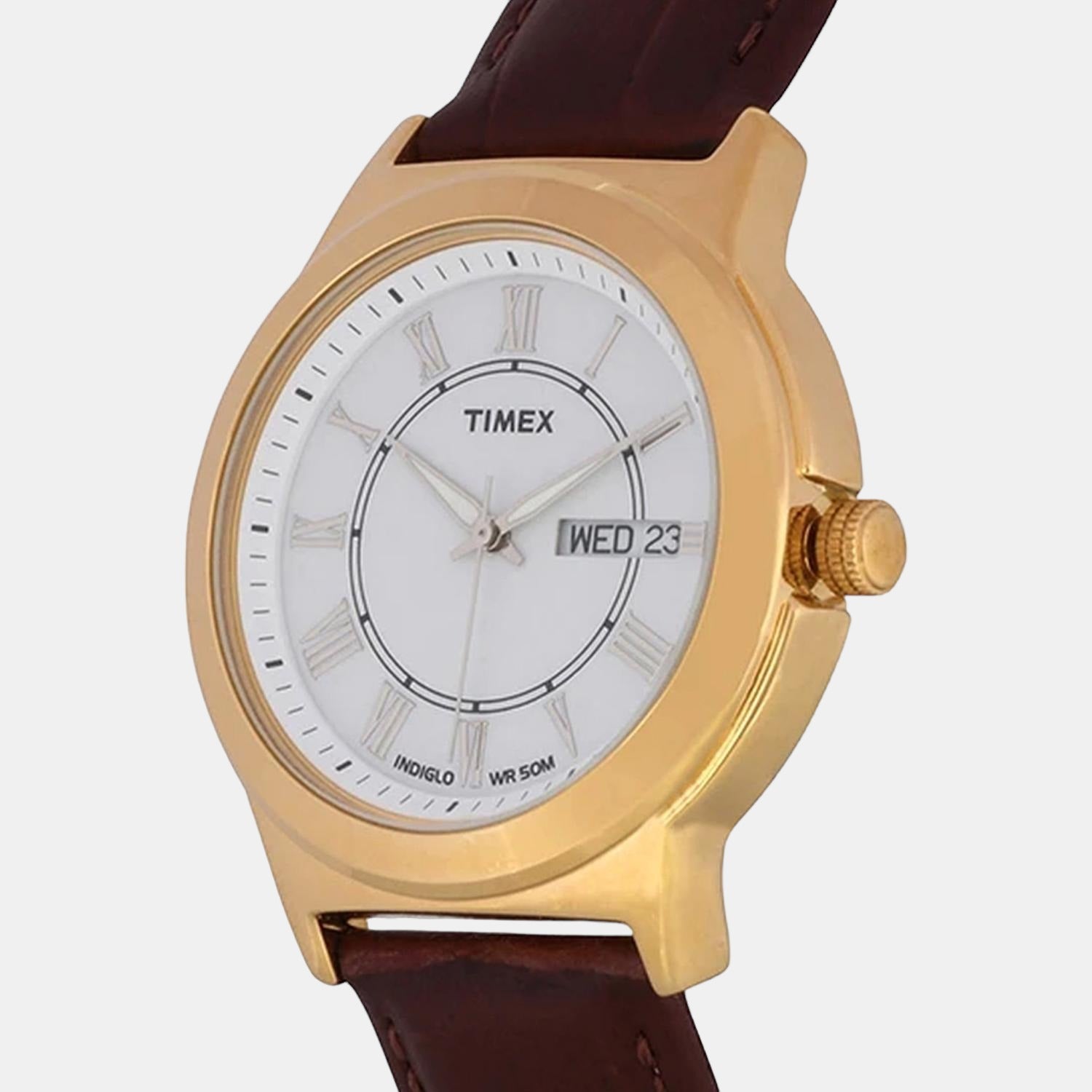 Timex Men Round White watch