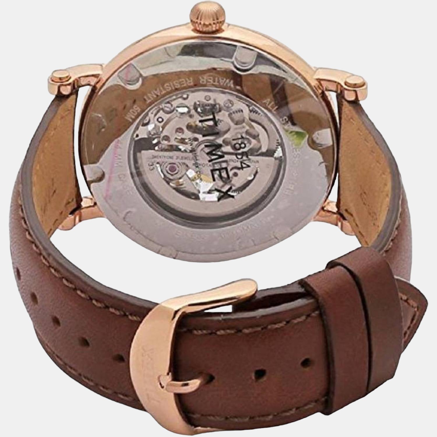 Timex Fashion Men Quartz Blue Dial Analog Leather Watch TWEG18400