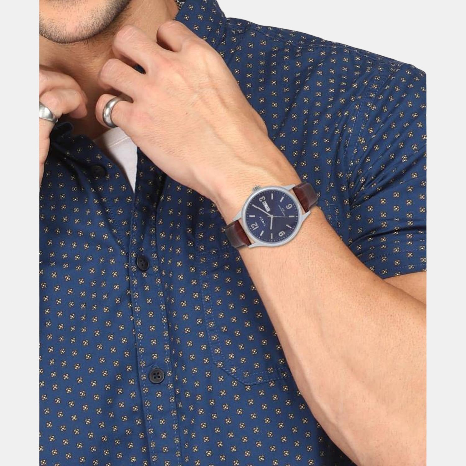 Timex Brass Round watch