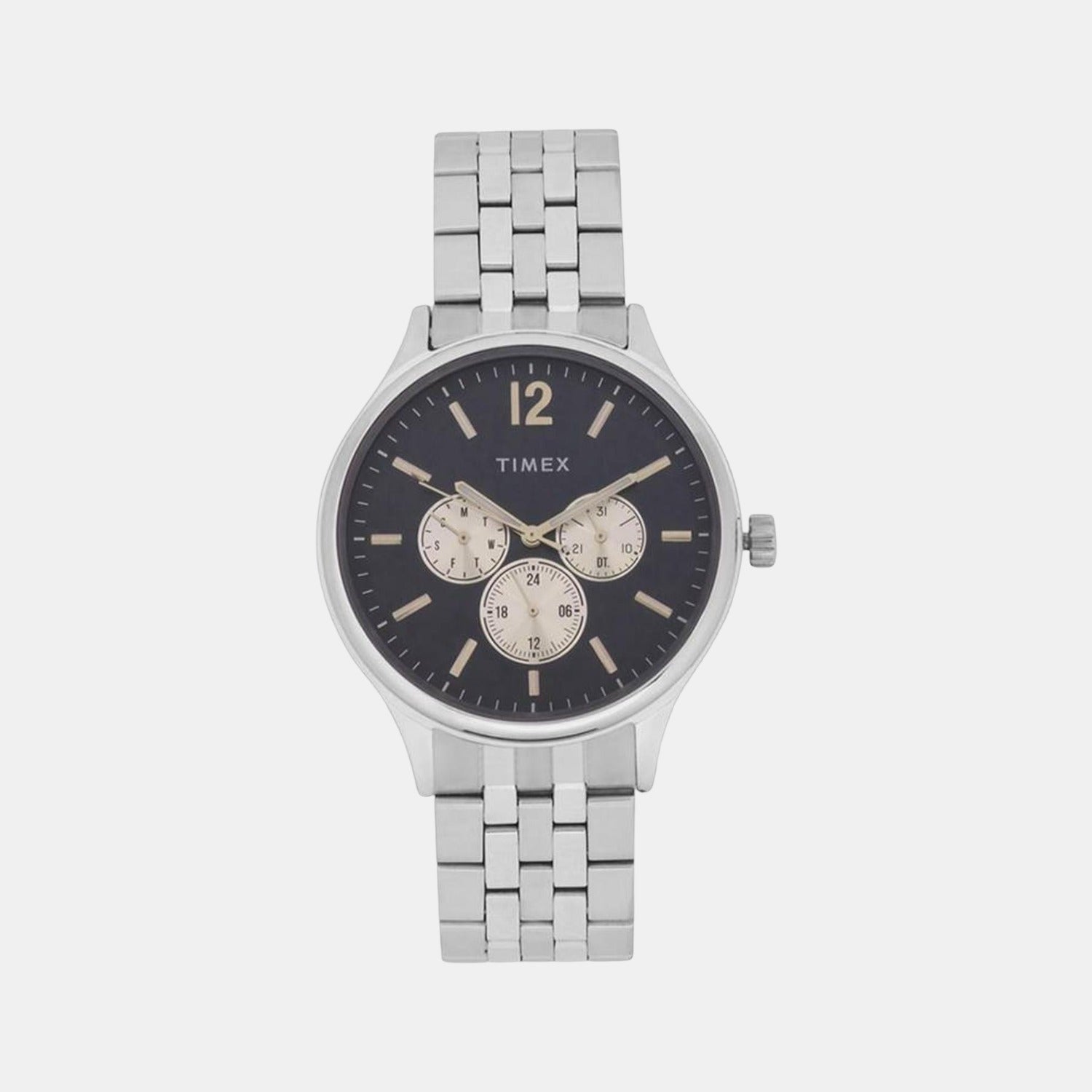 Timex Round Blue Chronograph watch