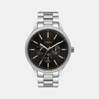Timex Round Black Chronograph watch