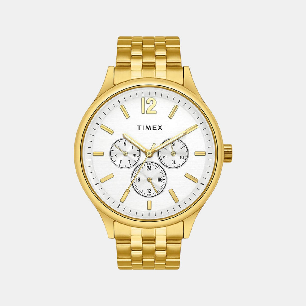 Timex Round Silver Chronograph watch