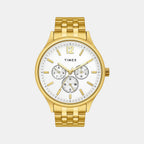 Timex Round Silver Chronograph watch