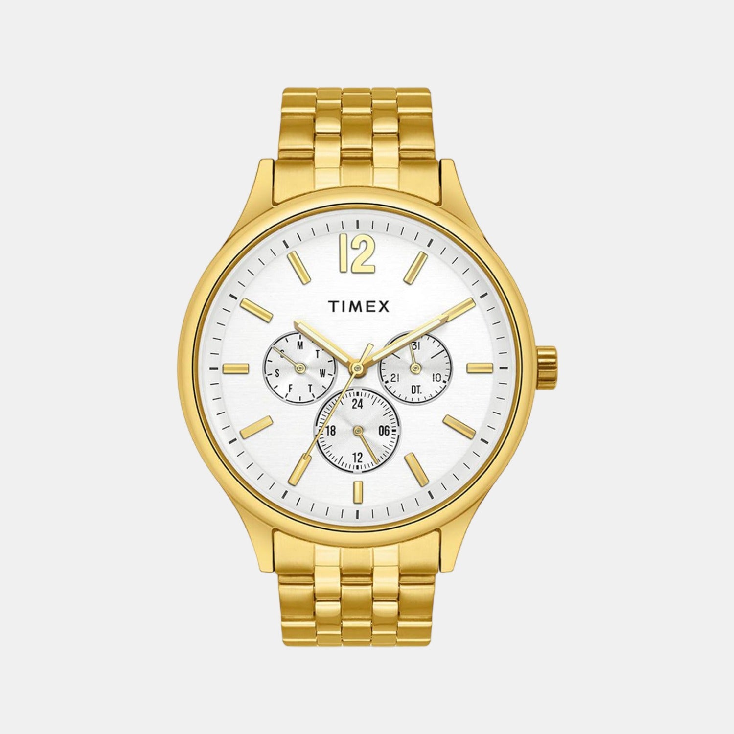 Timex Round Silver Chronograph watch