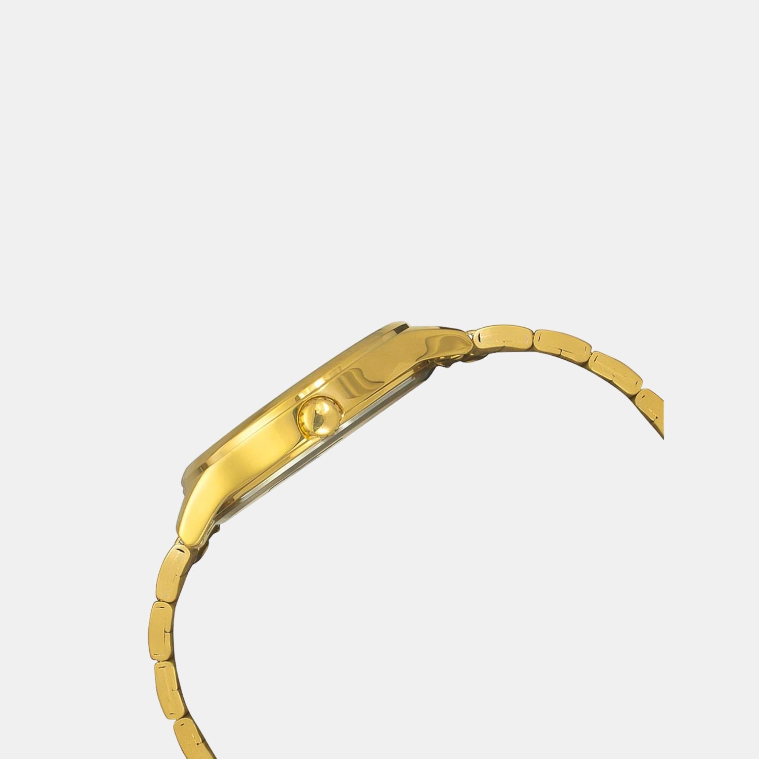 Timex Men Round Beige watch