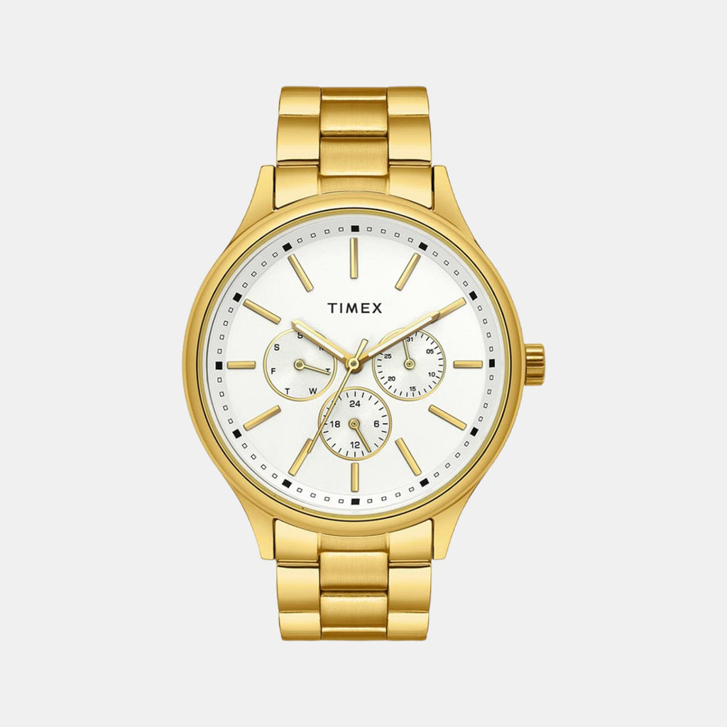 Timex Round Silver Chronograph watch