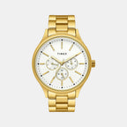 Timex Round Silver Chronograph watch