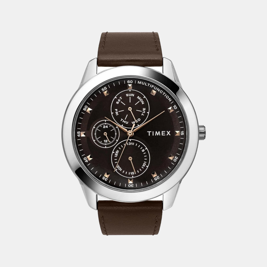 Timex Round Brown Chronograph watch