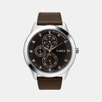 Timex Round Brown Chronograph watch