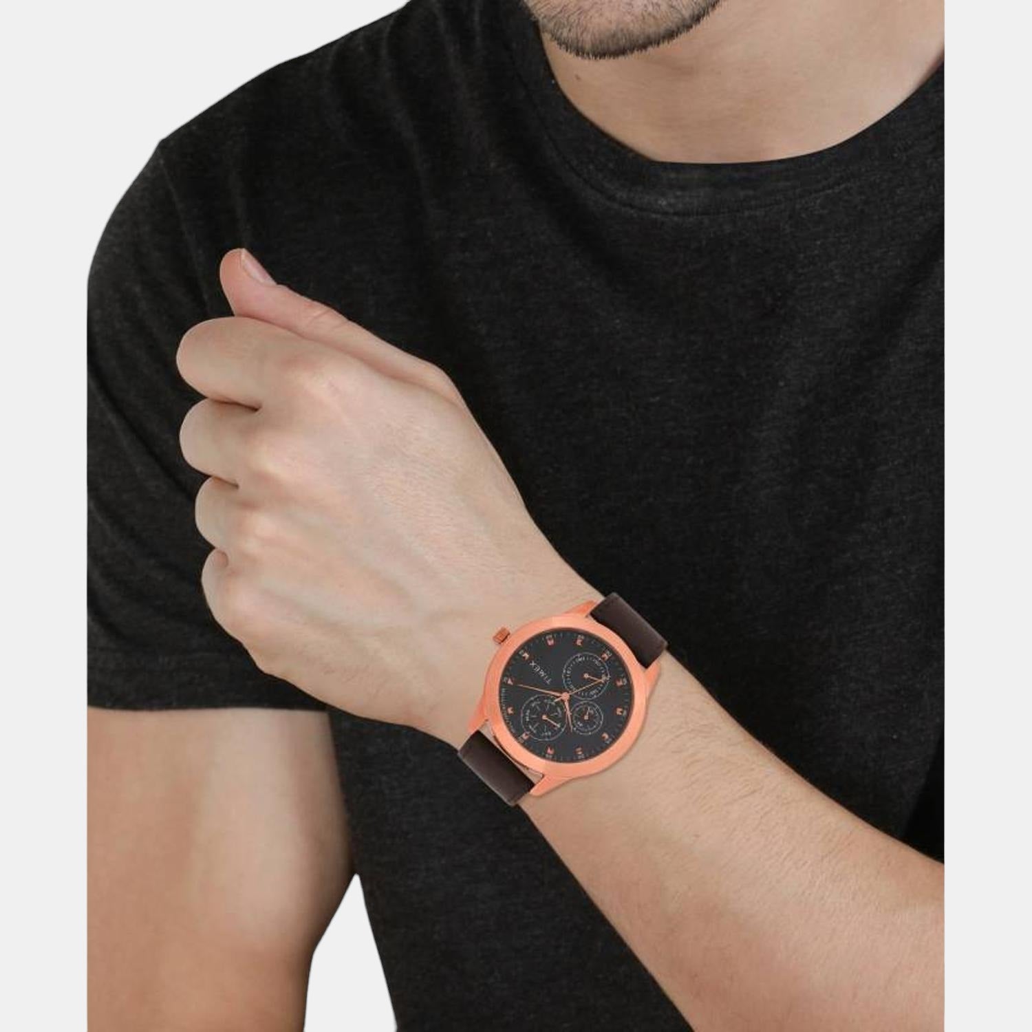 Timex Brass Round watch