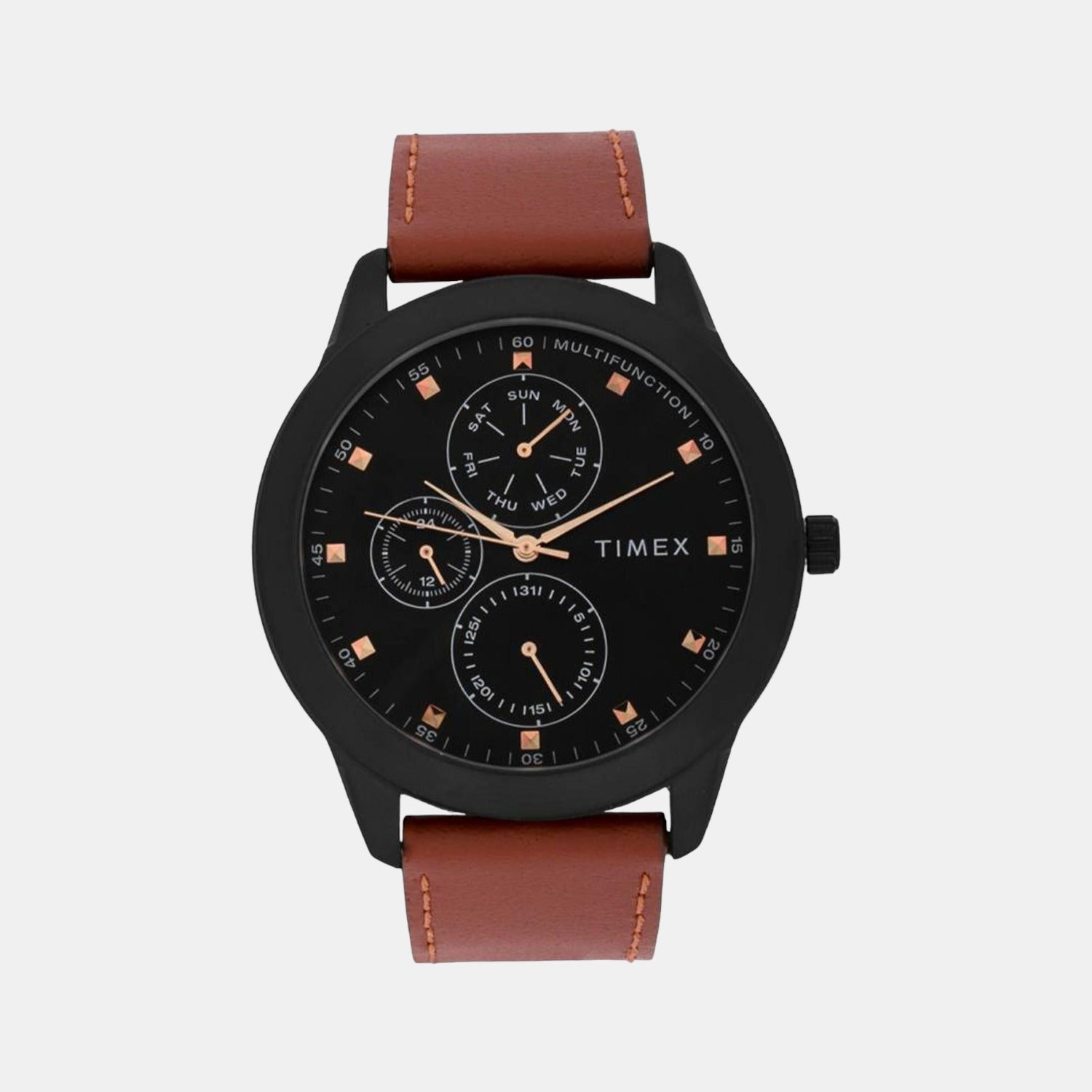 Timex Round Black Chronograph watch