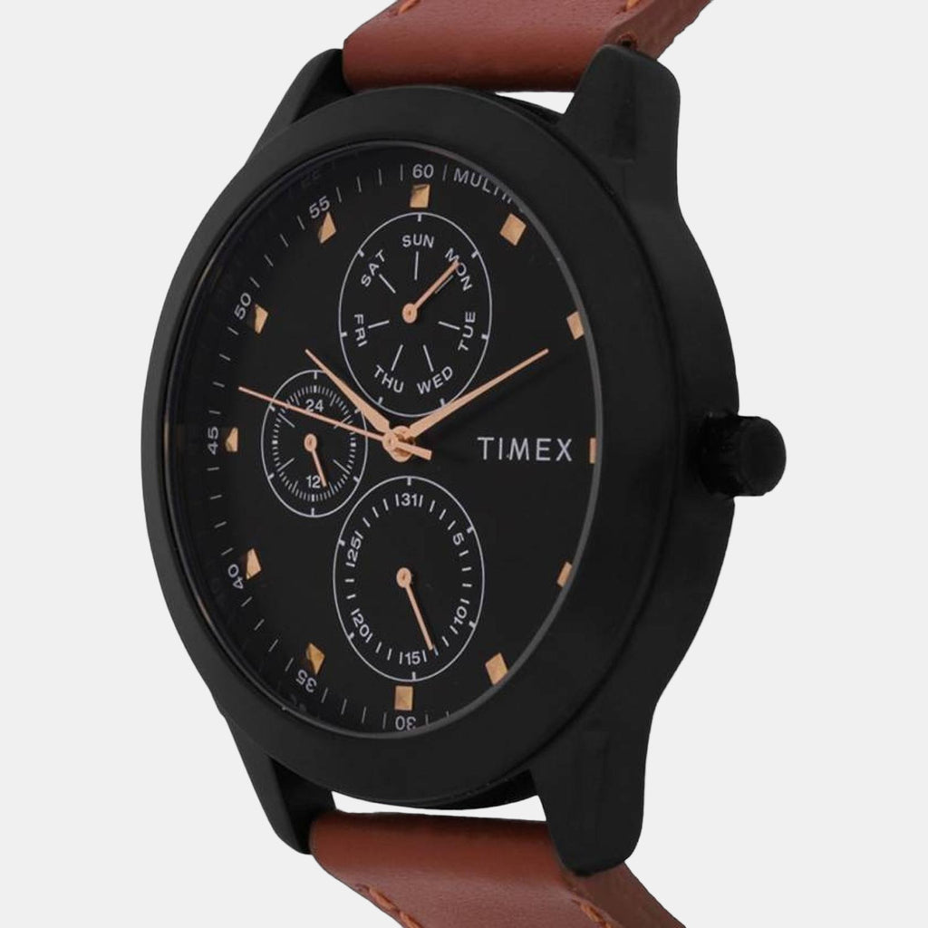 Timex Men Round Black watch