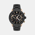 Timex Round Black Chronograph watch